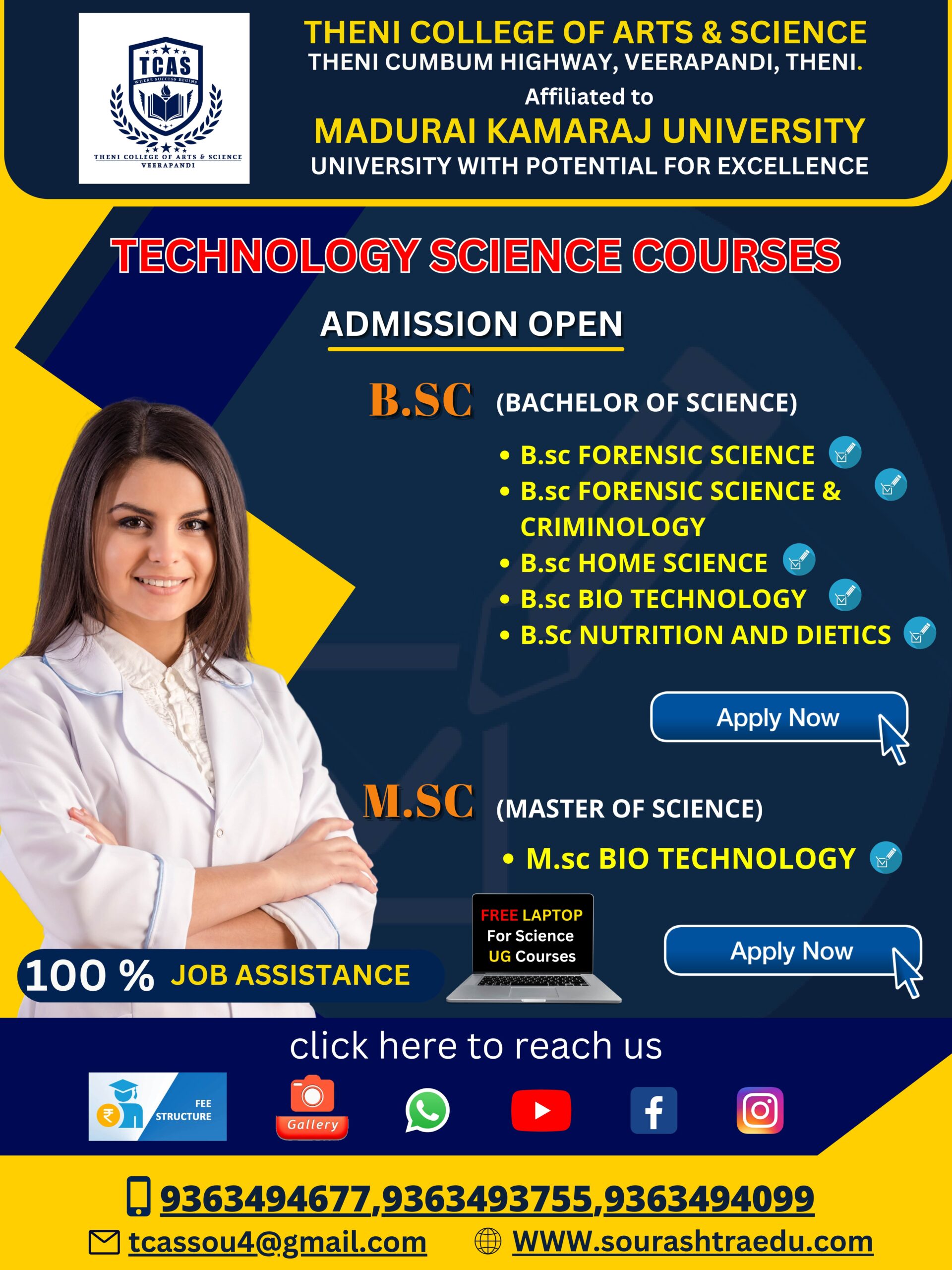 Department of Nutrition And Dietics - Theni College of Arts and Science